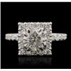 Image 1 : 14KT White Gold 2.43ctw Diamond Ring