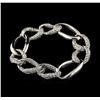 Image 2 : 18KT White Gold 3.59ctw Diamond Bracelet