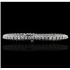 Image 2 : 14KT White Gold 4.28ctw Diamond Tennis Bracelet