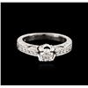 Image 1 : 14KT White Gold 0.93ctw Diamond Ring