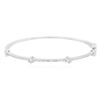14KT White Gold 0.91ctw Diamond Bangle Bracelet
