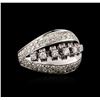 Image 2 : 14KT White Gold 2.10ctw Diamond Ring