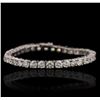 Image 1 : 14KT White Gold 11.53ctw Diamond Tennis Bracelet