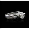 Image 2 : 14KT White Gold 2.03ctw Diamond Ring