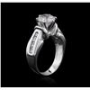 Image 3 : 14KT White Gold 2.03ctw Diamond Ring