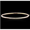 Image 1 : 14KT Rose Gold 0.40ctw Diamond Bracelet