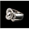 Image 2 : 0.75ctw Diamond Ring - 14KT White Gold