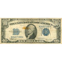 1934-C $10 Blue Seal Silver Certificate