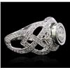 Image 2 : 14KT White Gold 1.81ctw Diamond Ring
