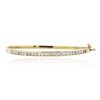 Image 1 : 14KT Yellow Gold 1.21ctw Diamond Bangle Bracelet