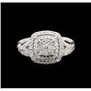 Image 1 : 1.00ctw Diamond Ring - 14KT White Gold
