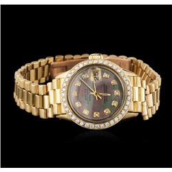 Rolex 18KT Yellow Gold Diamond DateJust Ladies Watch