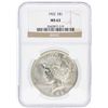 Image 1 : 1922 NGC MS63 Peace Silver Dollar