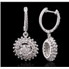 Image 2 : 14KT White Gold 2.06ctw Diamond Earrings