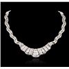 Image 1 : 18KT White Gold 8.81ctw Diamond Necklace