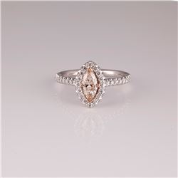 1.03ctw Pink Diamond Ring - 14KT Two-Tone Gold