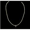 Image 1 : 14KT Yellow Gold 32.99ctw Rough Diamond Necklace With Charm