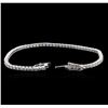 Image 3 : 18KT White Gold 2.51ctw Diamond Tennis Bracelet