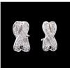 Image 1 : 1.34ctw Diamond Earrings - 14KT White Gold
