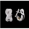Image 2 : 1.34ctw Diamond Earrings - 14KT White Gold