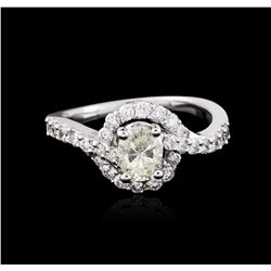 14KT White Gold 1.24ctw Diamond Ring