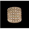 Image 1 : 5.24ctw Fancy Yellow Diamond Ring - 14KT Rose Gold