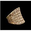 Image 2 : 5.24ctw Fancy Yellow Diamond Ring - 14KT Rose Gold