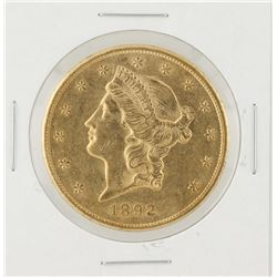 1892-S $20 Liberty Head Double Eagle Gold Coin