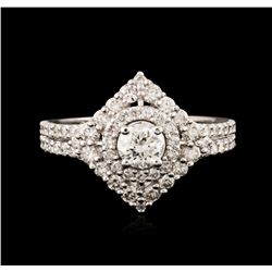 14KT White Gold 1.08ctw Diamond Ring