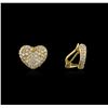 Image 2 : 18KT Yellow Gold 2.24ctw Diamond Earrings