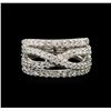 Image 1 : 0.82ctw Diamond Ring - 14KT White Gold