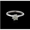 Image 1 : 14KT White Gold 0.75ct Round Cut Diamond Solitaire Ring