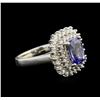Image 2 : 2.05ct Tanzanite and Diamond Ring - 14KT White Gold