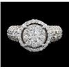 Image 1 : 14KT White Gold 2.62ctw Diamond Ring