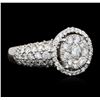 Image 2 : 14KT White Gold 2.62ctw Diamond Ring