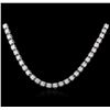Image 2 : 14KT White Gold 5.30ctw Diamond Necklace