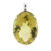Image 1 : 14KT White Gold 149.90ct Citrine Pendant