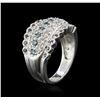 Image 3 : 14KT White Gold 0.62ctw Diamond Ring