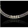 Image 1 : 14KT Yellow Gold 78.00ctw Sapphire and Diamond Necklace