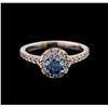 1.00ctw Blue Diamond Ring - 14KT White Gold