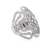 Image 2 : 14KT White Gold 1.62ctw Diamond Ring