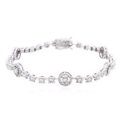 14KT White Gold 2.23ctw Diamond Bracelet