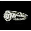 Image 2 : 14KT White Gold 1.17ctw Diamond Ring