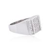 Image 2 : 14KT White Gold 0.88ctw Diamond Ring
