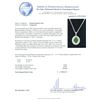 Image 3 : 14KT White Gold 1.33ct Emerald and Diamond Pendant With Chain