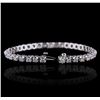 Image 3 : 14KT White Gold 4.44ctw Diamond Tennis Bracelet