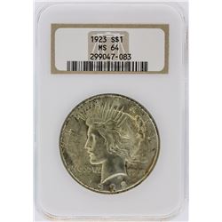 1923 NGC MS64 Peace Silver Dollar