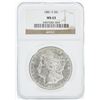 Image 1 : 1881 NGC MS63 Morgan Silver Dollar