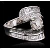 Image 3 : 18KT White Gold 2.56ctw Diamond Ring