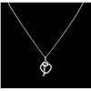Image 2 : 0.45ctw Diamond Necklace - 14KT White Gold
